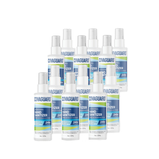 CovaGuard™ Antimicrobial Hand Sanitizer Spray - 8 oz (12-Pack)