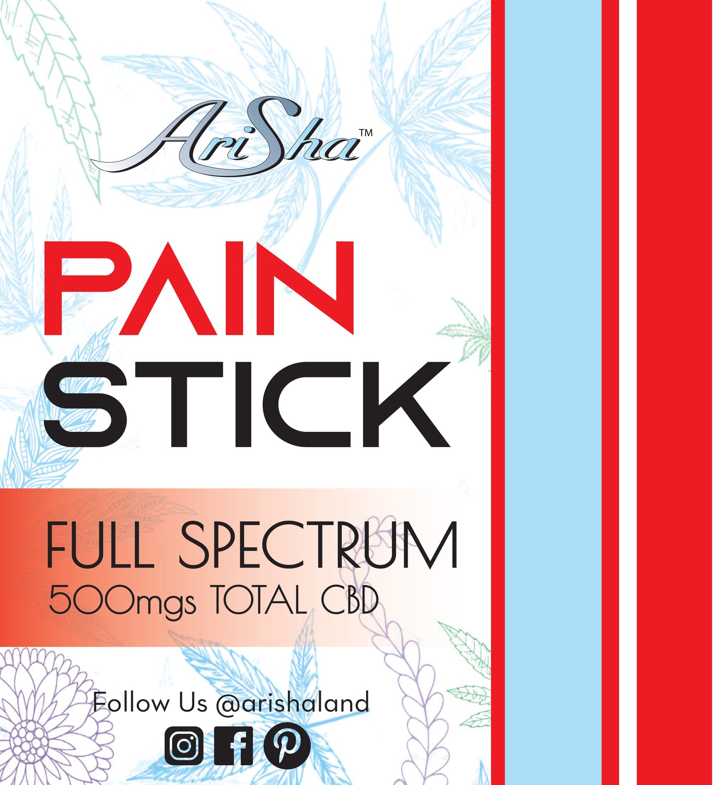 Pain Stick (2.5 oz, 500 mg CBD)